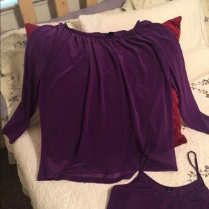 Deep purple blouse